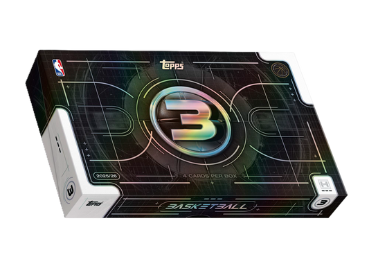 2025-26 Topps THREE 3 Basketball HOBBY BOX 3 AUTO Autograph Sealed NBA In Hand